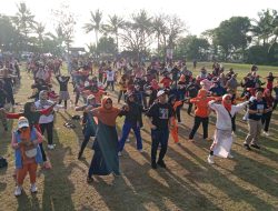 Warga Cilegon Serbu Senam Sehat Cilegon Maju Bersama Isro-Uyun