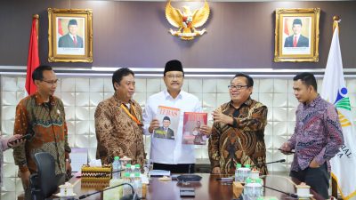 Pengurus SMSI Pusat Dipimpin Ketum Firdaus  Gelar Audiensi dengan Mensos Saifullah Yusuf