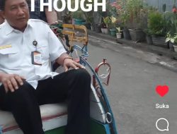 Pegawai Pemkot Cilegon Dilarang Gunakan Kendaraan Pribadi, Kadis DPK Naik Becak ke Kantor