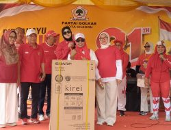 Senam Merdeka Golkar Cilegon, Ratusan Kader dan Simpatisan Padati Kantor DPD II Sambut HUT RI ke-81