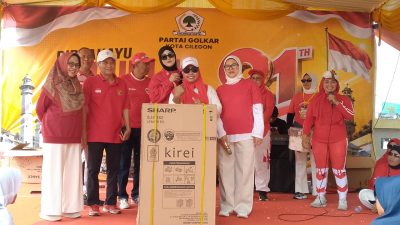 Senam Merdeka Golkar Cilegon, Ratusan Kader dan Simpatisan Padati Kantor DPD II Sambut HUT RI ke-81